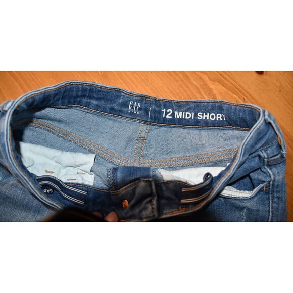 Gap Kids Denim Shorts, 2 Pairs, Size 12, Midi, Stretch, Adjustable Waist - Picture 4 of 7
